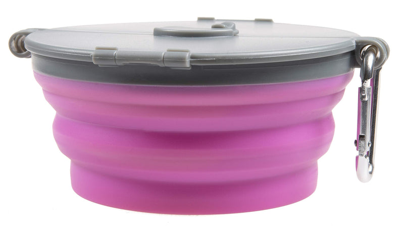 Loving Pets Bella Roma Travel Bowl for Dogs Small Travel Bowl Pink - BeesActive Australia