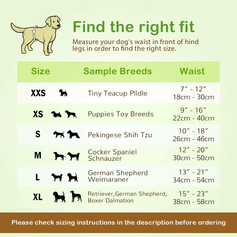 Pet Soft Disposable Female Puppy Dog Diaper 12-72pcs XXS- 12 Count Mixed - BeesActive Australia