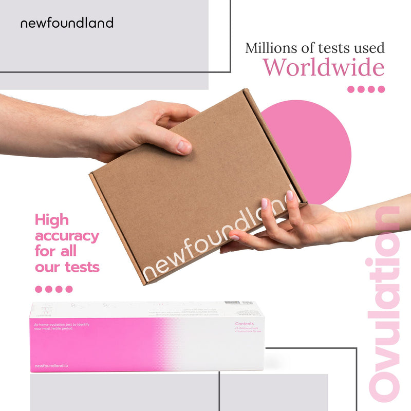 Female Ovulation Test Kit - Predict Ovulation & Peak Fertility - Rapid Home Test in Under 5 Minutes - L-Hormone Indicator - CE & MHRA Certified - Single Person Urine Test Kit - Includes x5 Self Tests - BeesActive Australia