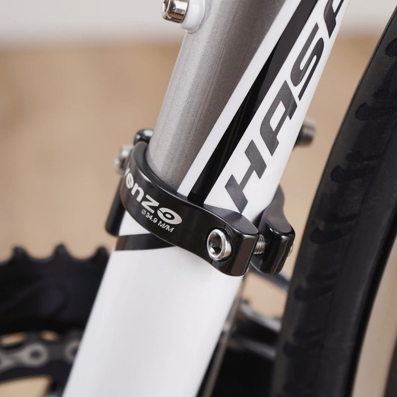 Venzo Road Or Mountain Bike Bicycle Adjustable Braze On Front Derailleur Adapter Clamp Compatible with Shimano Sram - BeesActive Australia