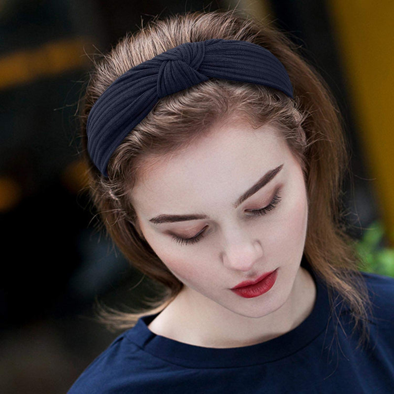 Haquno Headbands for Women 10 Packs Fabric Hair Band Accessories Elastic Head Wrap Cute Outdoor Hair Accessories - BeesActive Australia
