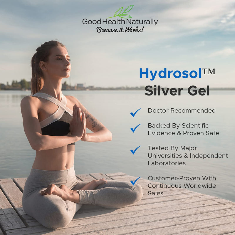 Hydrosol Silver Gel - Treatment for Skin Sores and Infections, Antibacterial Wash | 44 mL - Good Health Naturally - BeesActive Australia
