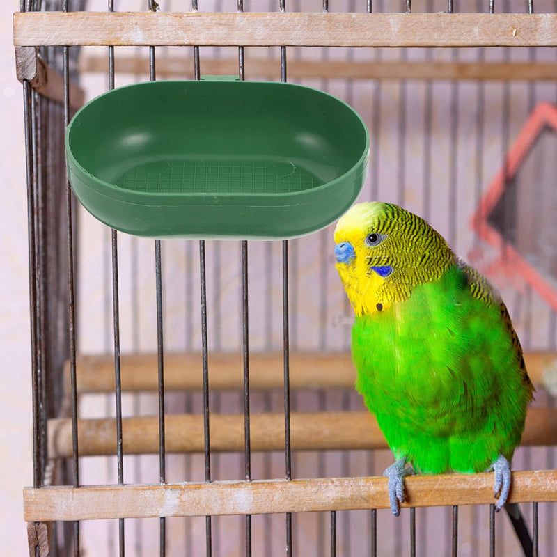 POPETPOP 2pcs Birds Bath Tub Parrot Bathtub Bird Bath Bowl Bird Shower Sink Cage Accessories for Parakeet Budgie Cockatiel Love Birds (Green) - BeesActive Australia