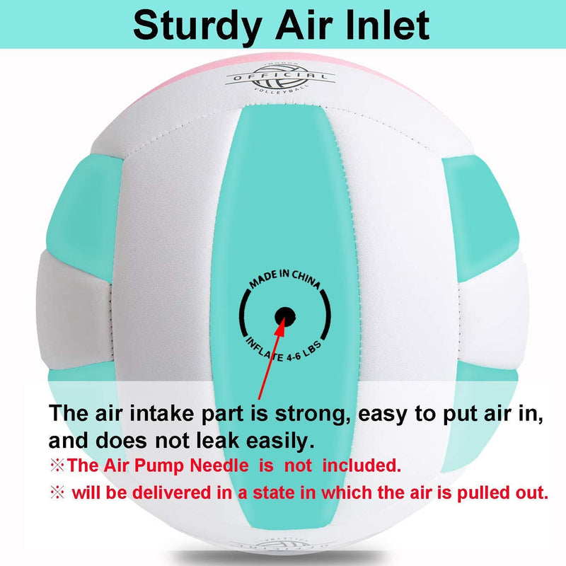 Super Soft Volleyball Beach Volleyball Official Size 5 for Outdoor/Indoor/Pool/Gym/Training Premium Volleyball Equipment Durability Stability Sports Ball - BeesActive Australia