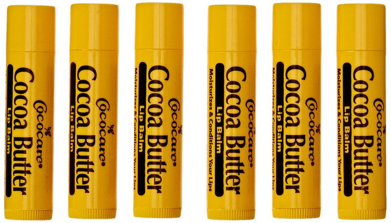 Cocoa Butter Lip Balm, .15 oz, 6 Pack Cocoa Butter - BeesActive Australia