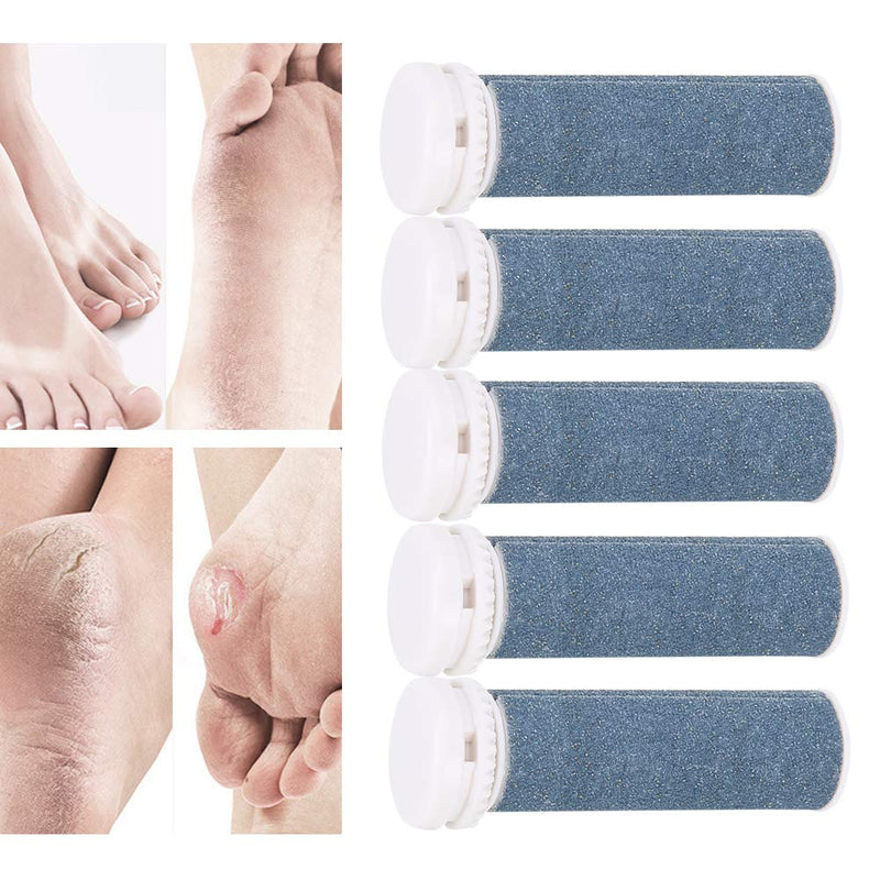Extra Coarse 5 Refill Rollers for Electric Callus Remover, Foot Care Pedicure File Tools, Washable Coarse Replacement Rollers - BeesActive Australia