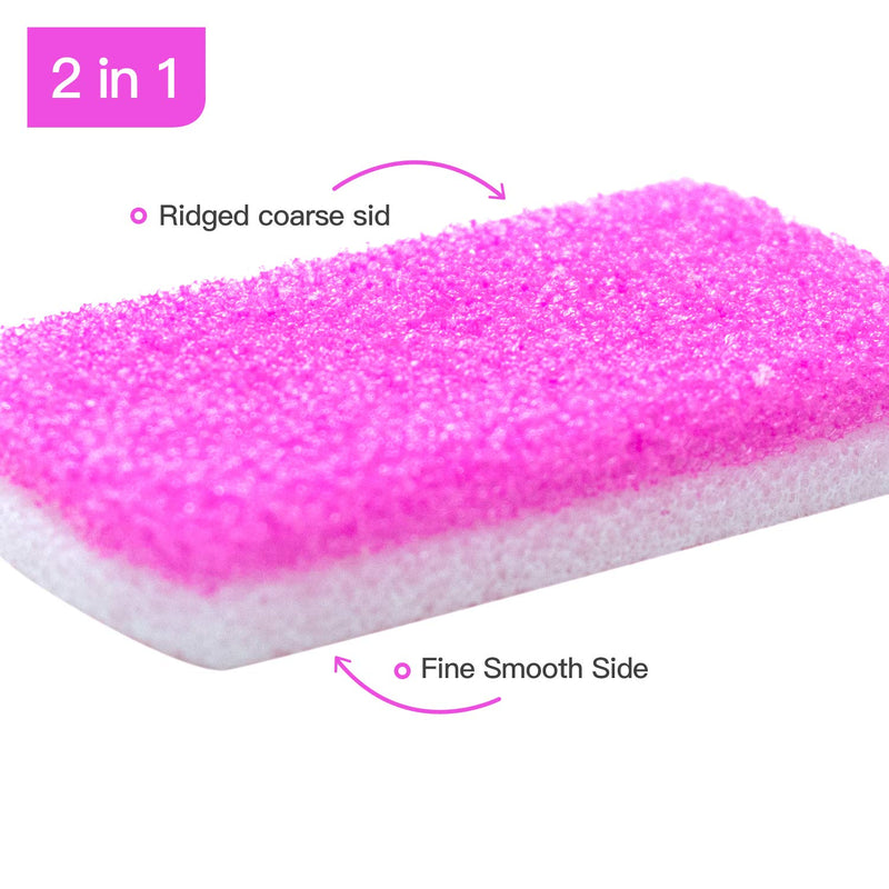 Pumice Stone for Feet (Pack of 4 Colors), CHIALSTAR 2 in 1 Callus Remover and Pumice Pad, Pedicure Stone Scrubber for Smooth Feet, Hands and Body, Exfoliation Tool to Remove Dead Skin - BeesActive Australia