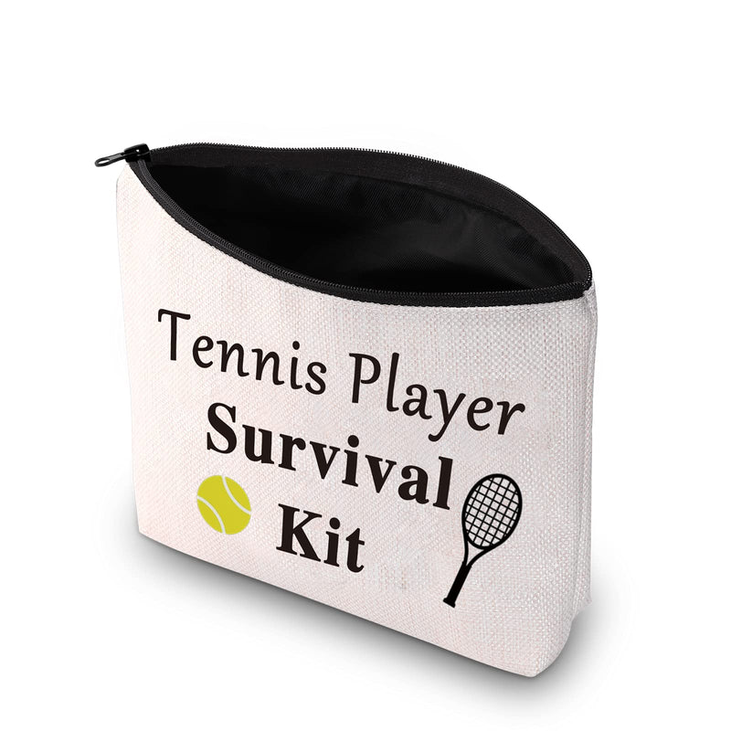 PXTIDY Tennis Player Survival Kit Tennis Makeup Bag Tennis Gift Tennis Players Cosmetic Bag Zipper Organization Pouch Tennis Girl Gift (Tennis) - BeesActive Australia