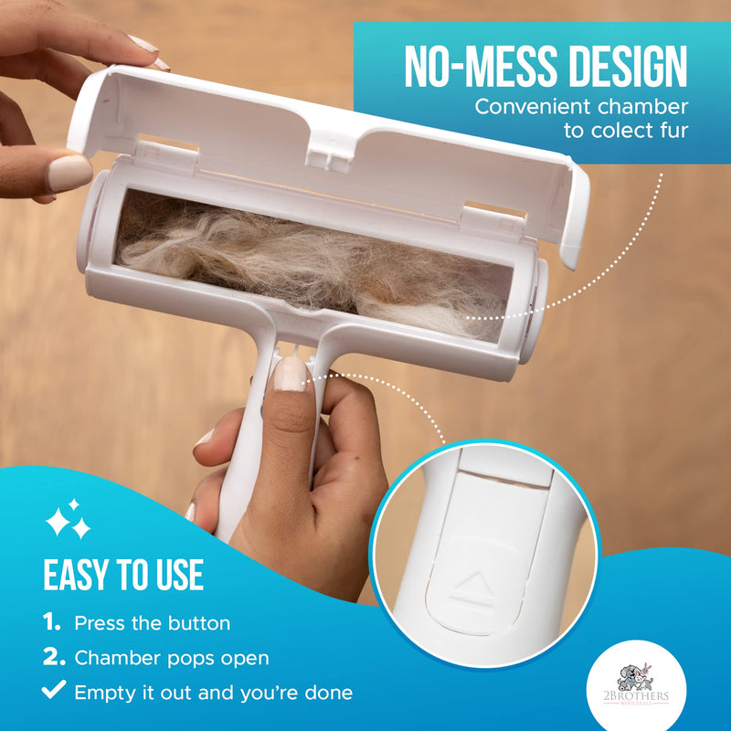 Pet Hair Remover – Reusable Lint Roller for Pet Hair – Easy to Use & Effective Lint Remover for Pet Hair – Static Pet Hair Roller Attracts Hair Like a Magnet – Cat Hair Remover & Dog Hair Remover Red - BeesActive Australia