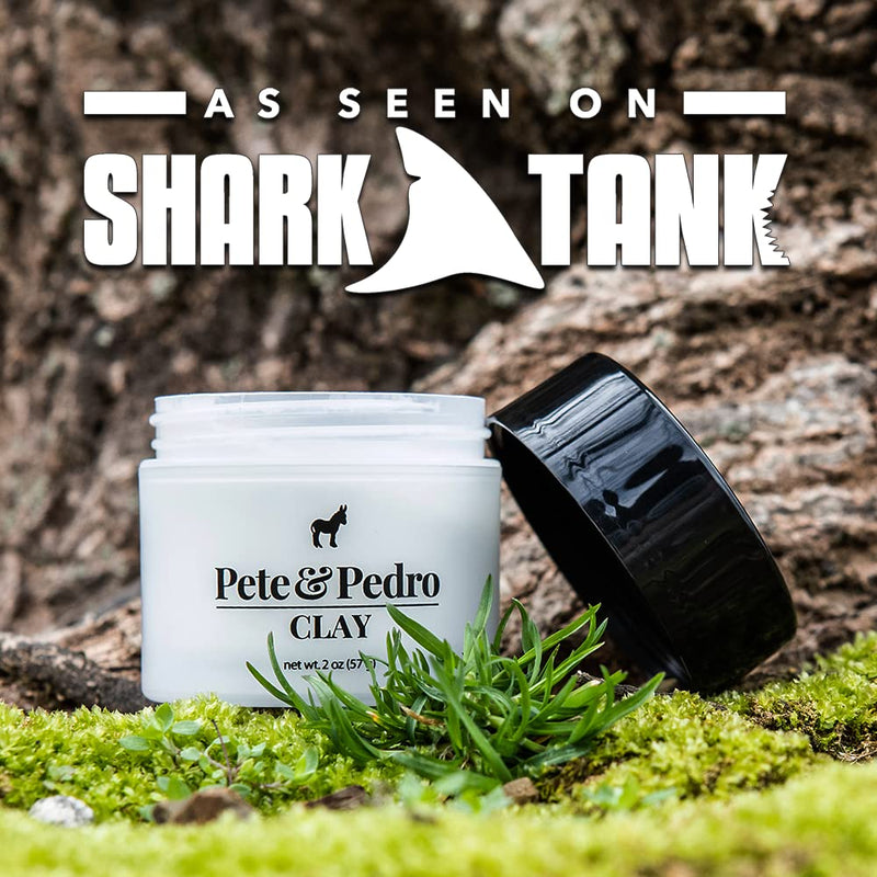 Pete & Pedro CLAY - Hair Clay For Men | Medium Hold and Matte Finish | As Seen on Shark Tank 2 Oz a) Hair Clay 2 oz. - BeesActive Australia