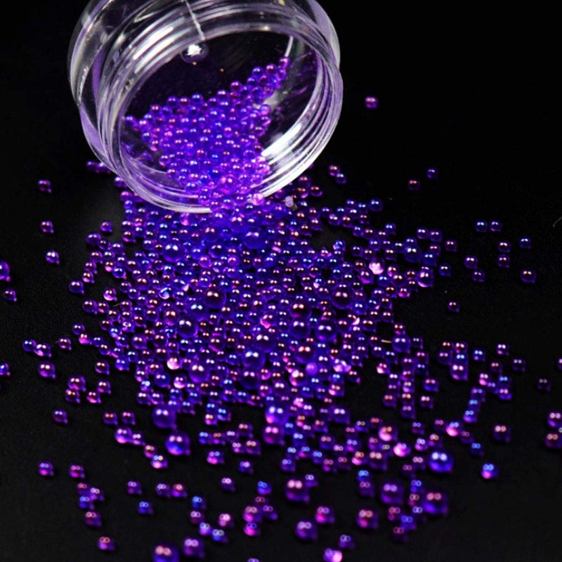 Alucy 11Pcs Nail Art Tools Non-Porous Caviar Beads Epoxy DIY Jewelry Manicure Decorations 1-3mm Nail Art Tools - BeesActive Australia