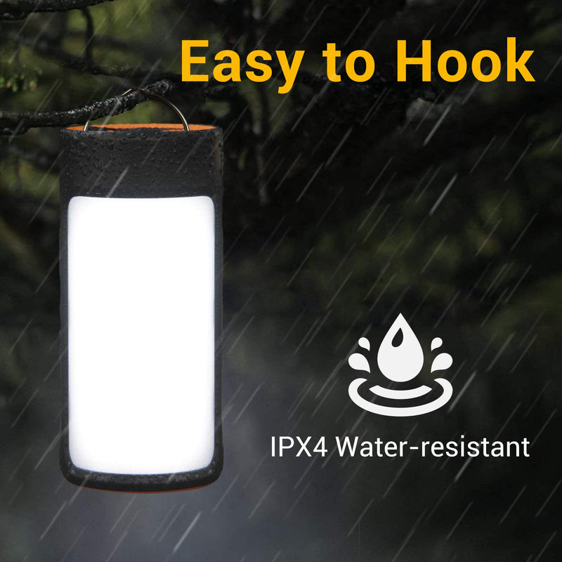 LED Camping Lantern, CT CAPETRONIX Rechargeable Camping Lights with 400LM 5 Light Modes Water-Resistant, 2 Pack Portable Tent Lights for Camping Power Outage Fishing Hiking Emergency Hurricane Home - BeesActive Australia