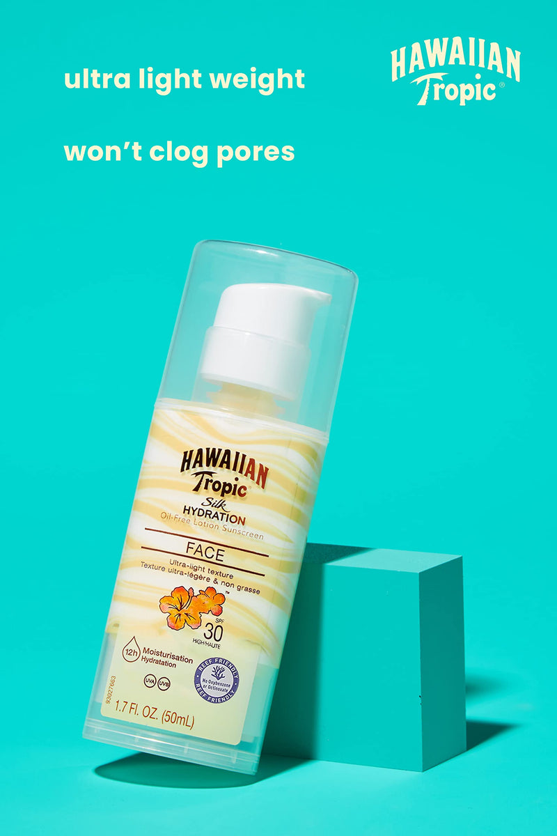 Hawaiian Tropic Silk Hydration Air Soft Face Protective Sun Lotion (SPF 30),50 ml (Pack of 1) - BeesActive Australia