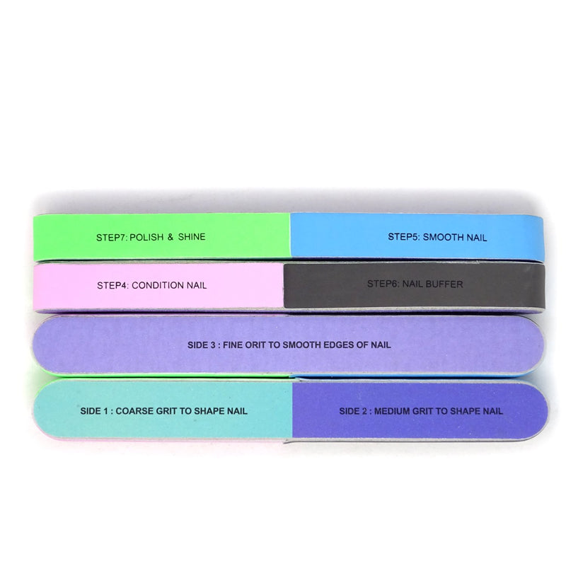 Honbay 6PCS Nail Art Tool Nail File Nail Buffer Cosmetic Manicure, 7 Ways - BeesActive Australia