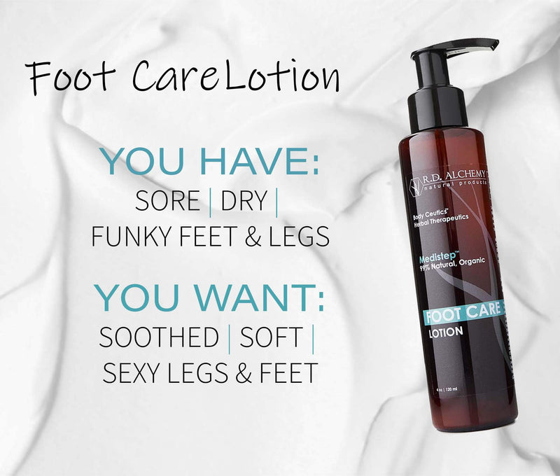 99% Natural & Organic Foot Care Lotion for Sore, Dry, & Funky Feet. Cooling Peppermint, Soothing Witch Hazel, & Healing Herbal Extracts Soothe & Soften for Healthy & Sexy Legs & Feet. - BeesActive Australia