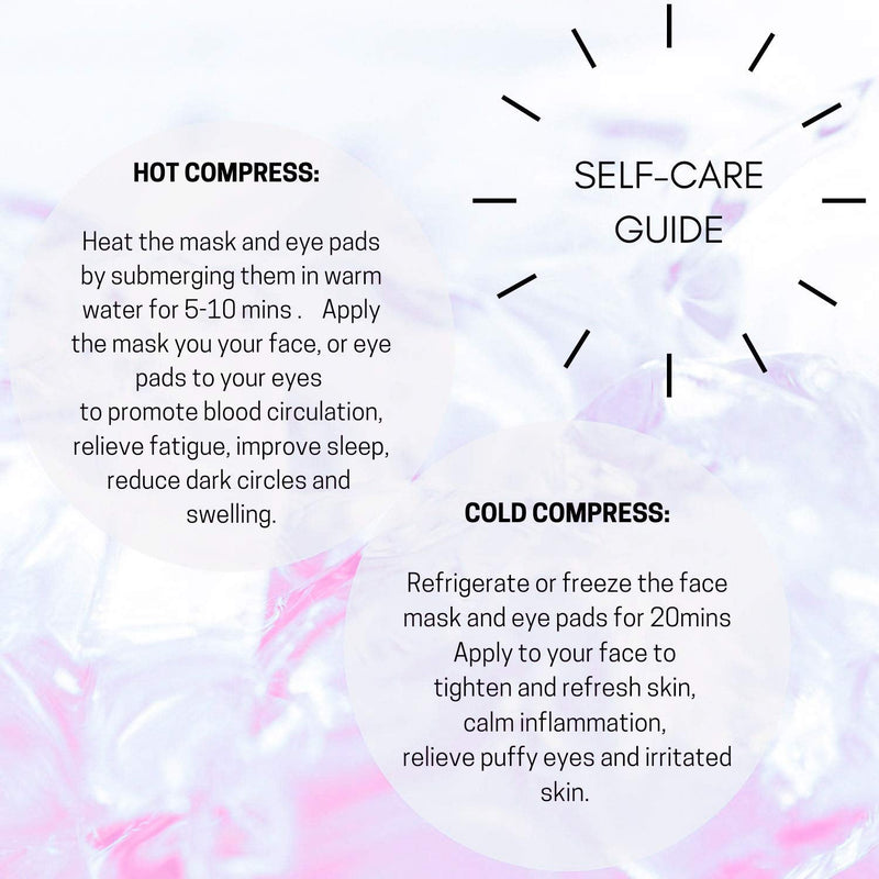Cooling face mask & Eye Pads - Cool Gel Face Pack - Hot/Cold therapy Sinusitis Treatment - Soothing Ice Relaxation Decongestant - Migraine | Inflammation | Puffy Eyes | Headache | Hangover | Dry Eyes Pink - BeesActive Australia