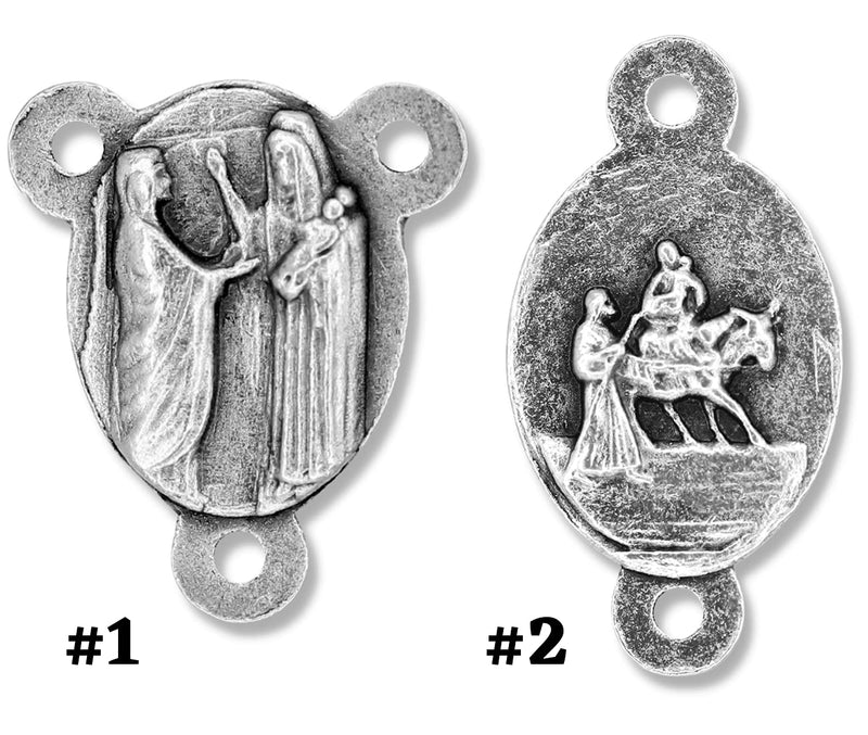 Seven Sorrows Medals Set of 8, Made in Italy - Rosary Parts to Make Seven Sorrows Rosary Seven Dolors, Height 11/16" to 1 1/6" Per Medal - BeesActive Australia