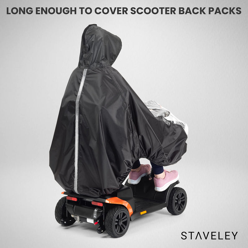 Staveley Standard Size Mobility Scooter Cape | Waterproof Rain Poncho Cover for Electric Scooters and Wheelchair | Perfect for Boot Scooters - BeesActive Australia