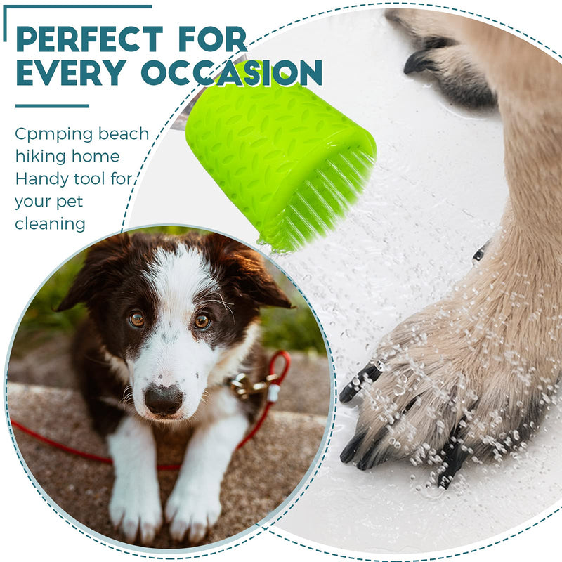 Remerry 3 Pieces Portable Outdoor Shower for Dogs, Bottle Attachment Outdoor Water Sprayer Accessory, Works with Most Plastic Water or Soda Bottles from 16 oz to 2 Liters Sky Blue, Light Green, Orange - BeesActive Australia
