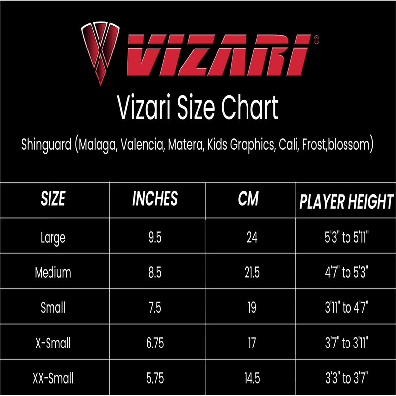 Vizari Matera Soccer Shin Guards | Shinguards for Adults and Kids with Ankle Protection Red / Black X-Small - BeesActive Australia