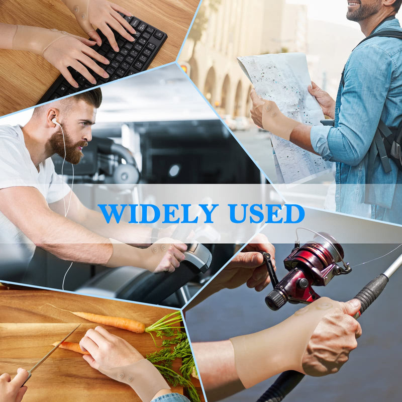 4 Pieces Gel Wrist Thumb Support,Thumb Support for Arthritis Breathable Wrist Support Brace Waterproof Carpal Tunnel for Thumb Arthritis,Carpal Tunnel,Gel Thumb Brace for Men and Women Fits Both Hands 4 - BeesActive Australia