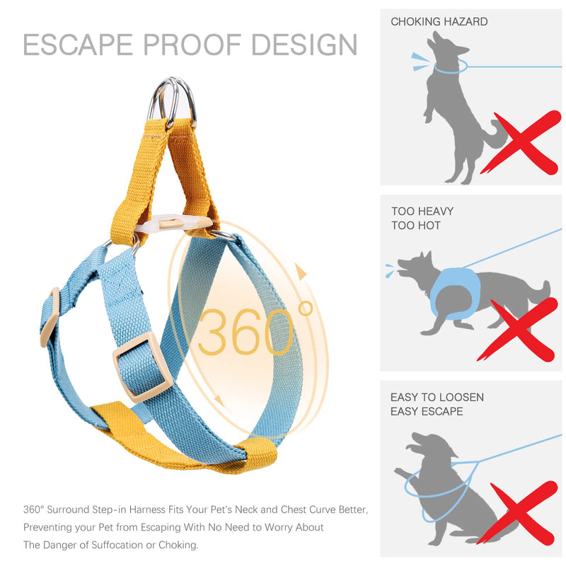 ZIRVYIR Dog Halter Harness Medium Brown-Blue - BeesActive Australia