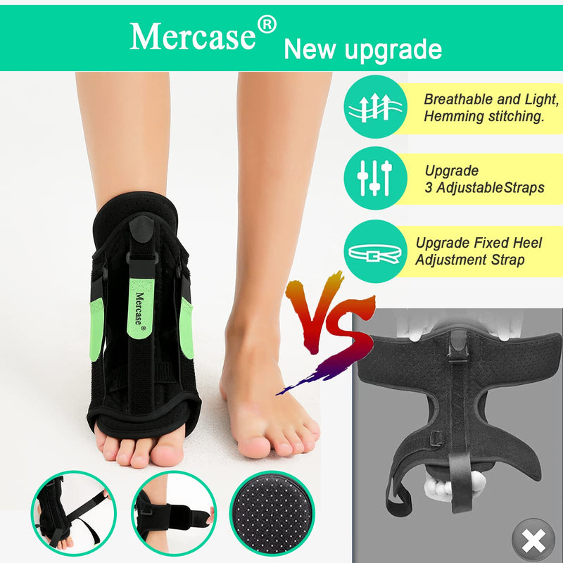 Mercase Plantar Fasciitis Night Splint Set, Planters Facetious Relief Kit with Night Splint for Men Women+Foot and Calf Stretcher Relief Plantar Fasciitis, Foot Drop, Achilles Tendonitis, Day&Night - BeesActive Australia