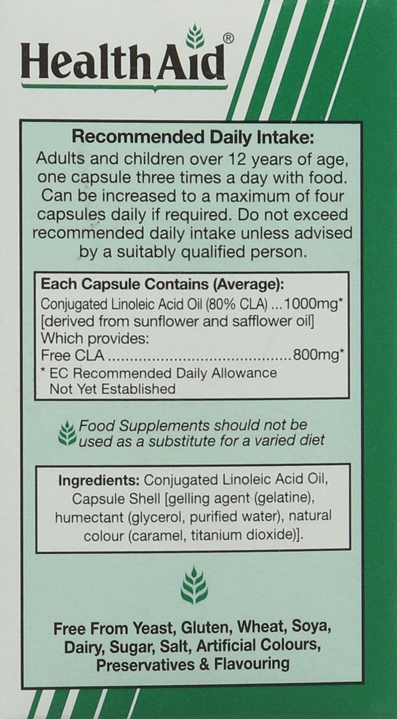 HealthAid CLA - 30 Capsules - BeesActive Australia