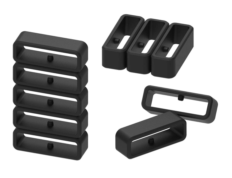 11-Pack Non-Slip Design Replacement Silicone Fastener Rings Connector Security Loop Band Keeper Safe Rings Compatible with Garmin Approach S10/S20/S60 S62 S5 S6/Forerunner 745 Smart Watch Bands - BeesActive Australia