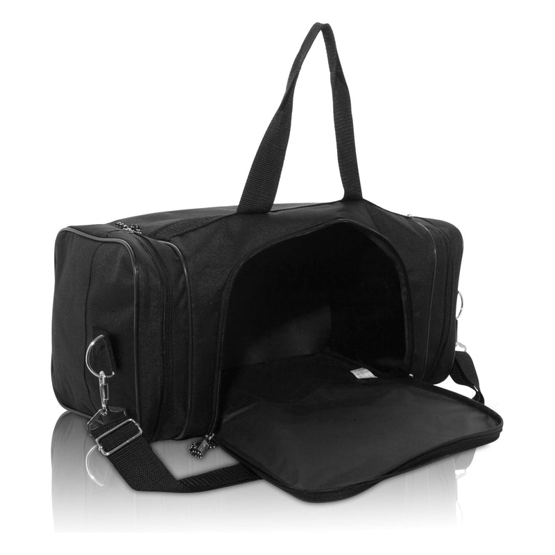 DALIX 17" Blank Duffle Bag Duffel Bag Travel Size Sports Durable Gym Bag Black - BeesActive Australia