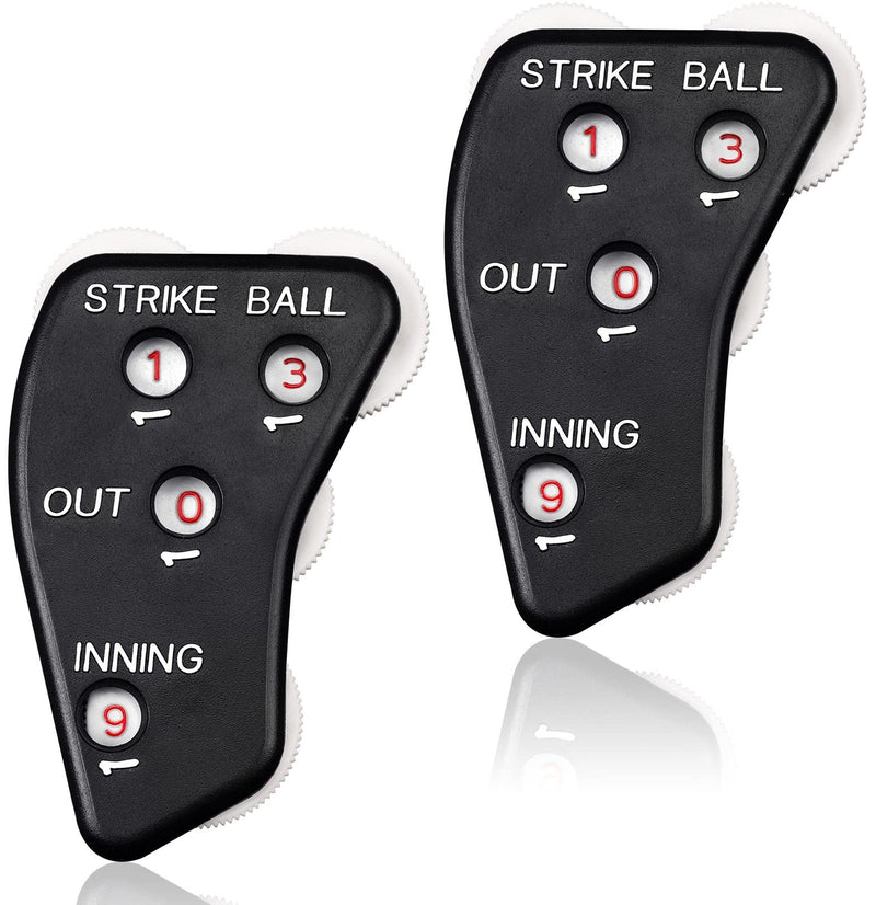 PECMER 4-Dial Umpire Indicator Umpire Accessories Set Baseball Counter Clicker Baseball Umpire Gear Umpire Gear Set for Softball 2 PCS - BeesActive Australia