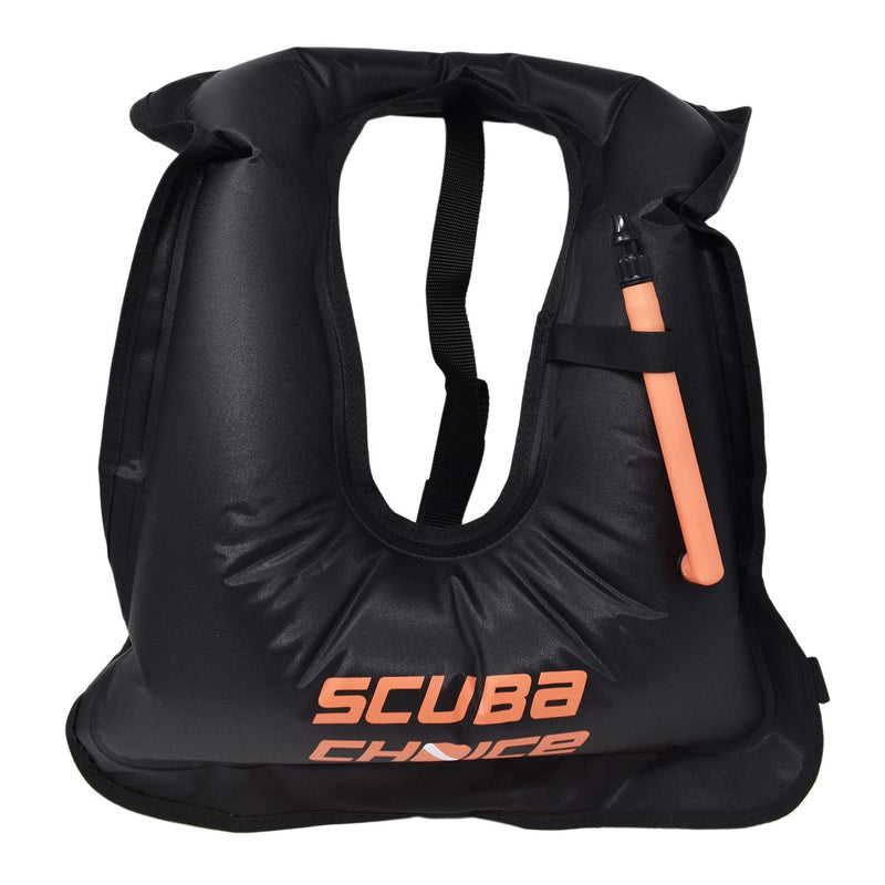 Scuba Choice Adult Black Snorkel Vest w/Name Box, Large - BeesActive Australia