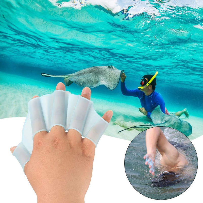 Aquatic Gloves Swimming Webbed Gloves Aquatic Gloves Swimming Fins Swim Gloves Training Glove for Swimming Accessory Small - BeesActive Australia