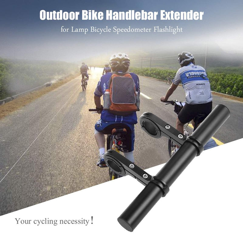 Yizhet Bike Handlebar Extender, Lightweight Durable Double Bicycle Handlebar Extension Bracket for Holding Motorcycle E-Bike Lamp Speedometer GPS Phone Mount Holder Aluminum Alloy 20cm - BeesActive Australia