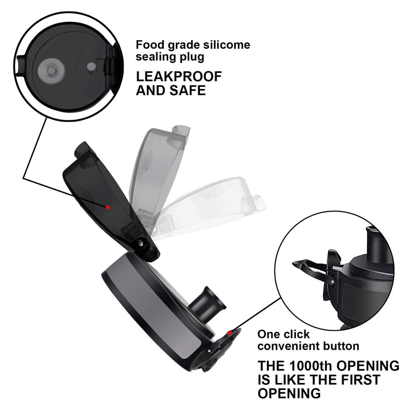 Super Sparrow Original Spare Parts - Tritan Water Bottle Lid - BPA Free - Suitable for 350ml / 500ml / 750ml / 1000ml / 1500ml Bottle- Drink Bottle Lid for 12/17oz - BeesActive Australia