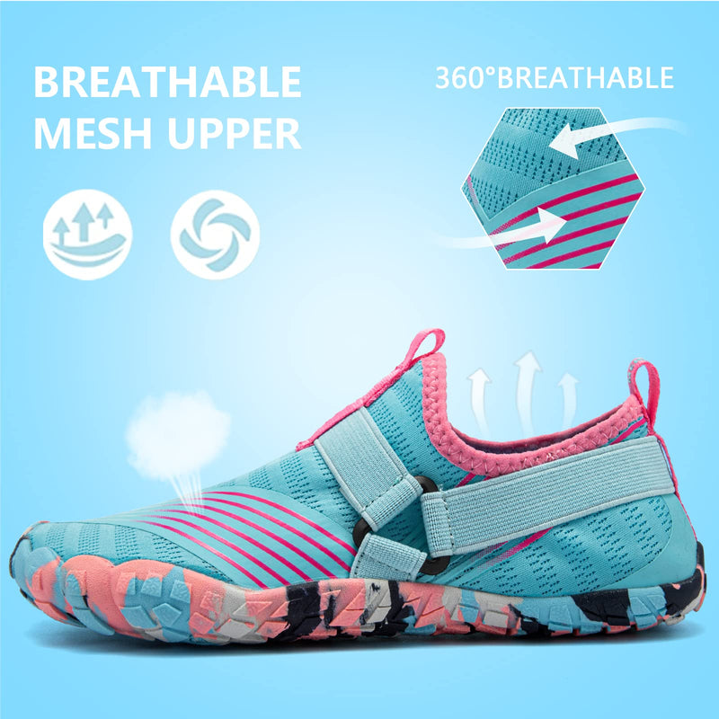 CIOR Boys & Girls Water Shoes Sports Aqua Athletic Sneakers Lightweight Sport Shoes(Toddler/Little Kid/Big Kid) 11.5 Little Kid 559.light Blue - BeesActive Australia