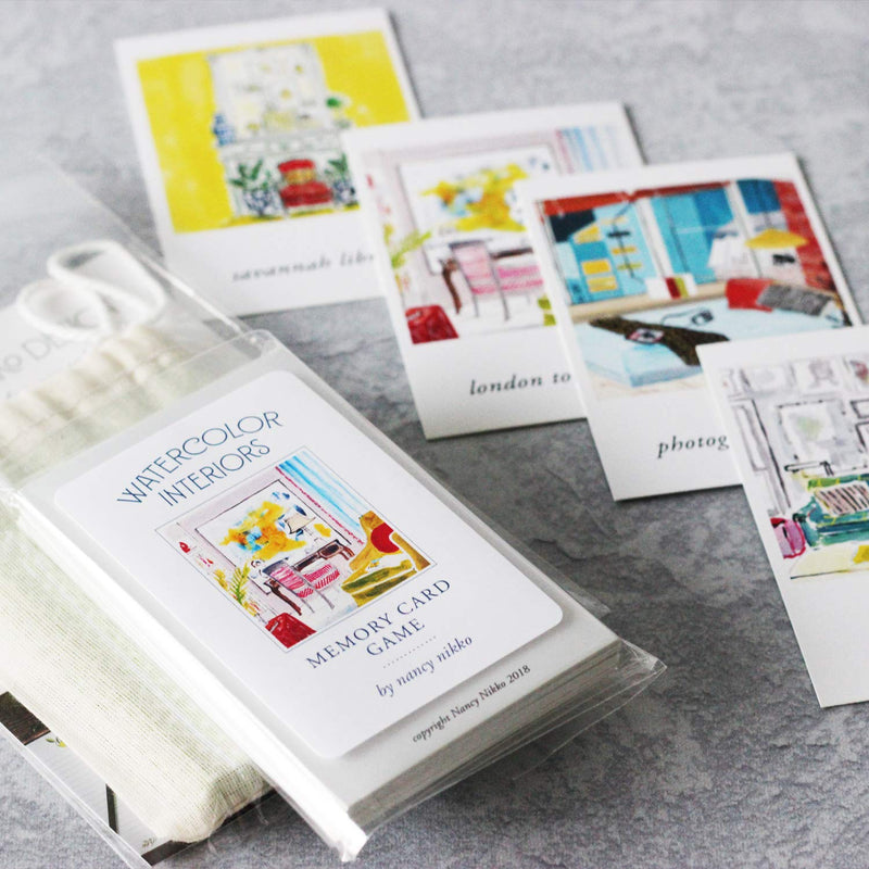 Interiors Memory/Matching Card Game - BeesActive Australia