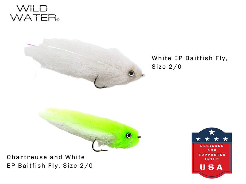 Wild Water Fly Fishing EP Top Water Baitfish Assortment, 12 Flies with Wild Water's 6 Section Fly Box - BeesActive Australia