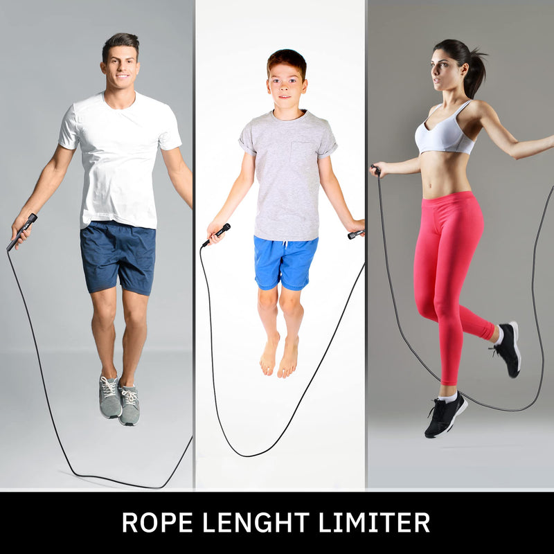 StarFit Lightweight Jump Rope for Fitness and Exercise - Adjustable Jump Ropes with Plastic Handles - Tangle-Free Skipping Rope for Crossfit, Gym, Cardio and Endurance Training - Jumping Rope for Workout - BeesActive Australia