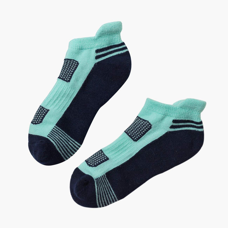 [AUSTRALIA] - AIRSTROLL Coolmax Athletic Running Ankle Socks Womens Colorful Low Cut Socks 4 Pack Orange,green,pink,blue 