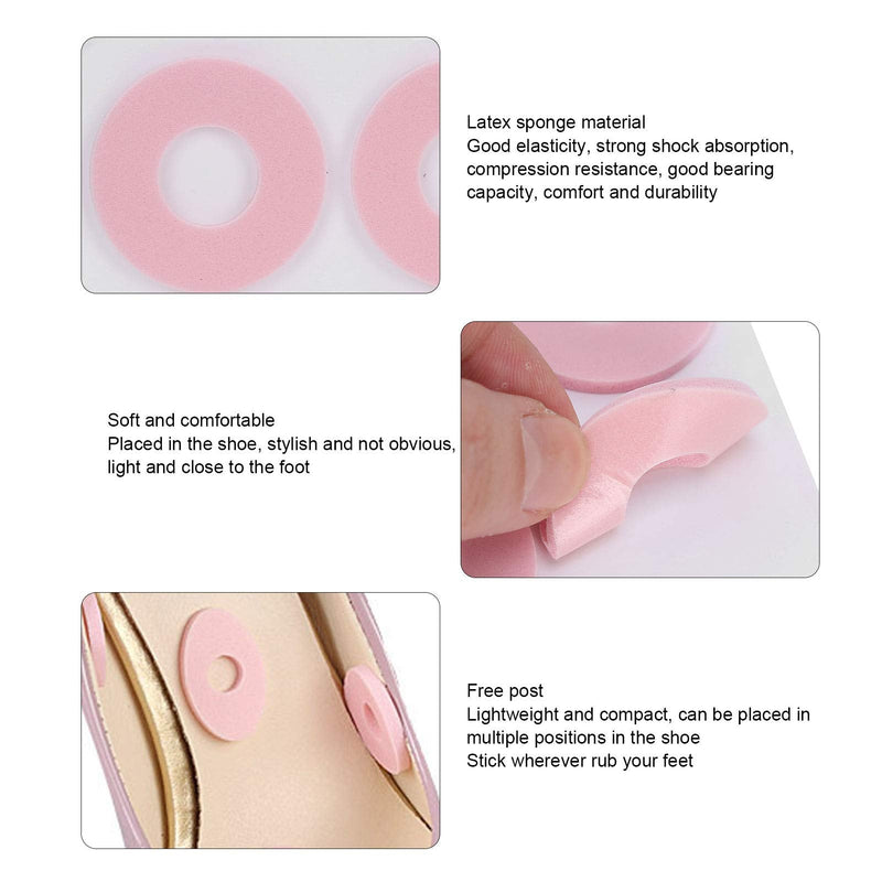 Foam Callus Cushion, Corn Pads Non-Slip for Feet for Anti‑Wear Foot Patch(Round pink L) Round Pink L - BeesActive Australia