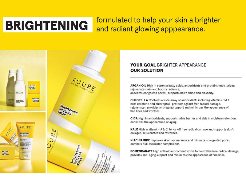 ACURE Brightening Body Scrub | 100% Vegan | For A Brighter Appearance | Sea Salt & Niacinamide (Vitamin B3) | Brightens & Rejuvenates | All Skin Types | 6 Fl Oz - BeesActive Australia