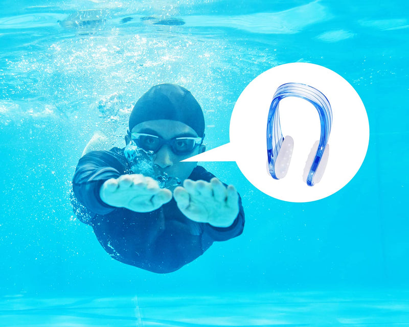 PENTA ANGEL Swimming Nose Clip 4Pcs Unisex Waterproof Silicone Swim Training Nose Plug Protector for Teens Adults 4 - BeesActive Australia