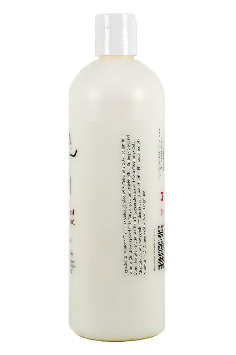 Premium Taza Natural Coconut Hand & Body Lotion, 16 fl oz (473 ml) ♦ Leaves Your Skin Smooth, Soft & Glowing ♦ Contains: Sunflower Seed Oil, Shea Butter, Coconut Oil, Sweet Almond Oil - BeesActive Australia