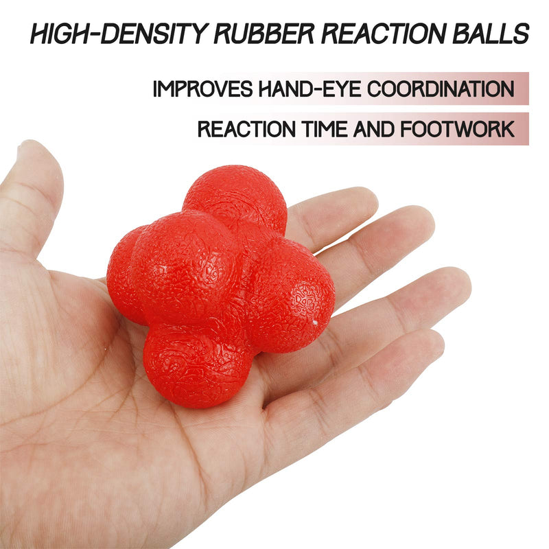 Yaegoo 6 PCS Reaction Balls Rubber Reaction Bounce Balls for Hand-Eye Coordination, Agility & Speed Reflex Training - BeesActive Australia
