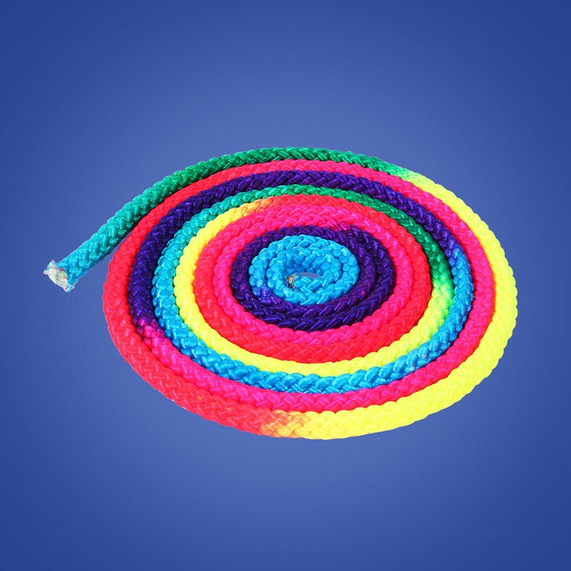 Gymnastics Rope, Rainbow Color Competition Arts Rope Rhythmic Gymnastics Rope Sports Training Rope for Kids Playing Fitness Home Deocr - BeesActive Australia