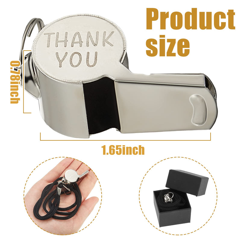 Flutesan Basketball Volleyball Baseball Coach Gifts Stainless Steel Whistle with Gift Box Personalized Coach Whistle with Lanyard Engraved Whistle for Coach Referee Men Women Customized Gift Whistle - BeesActive Australia