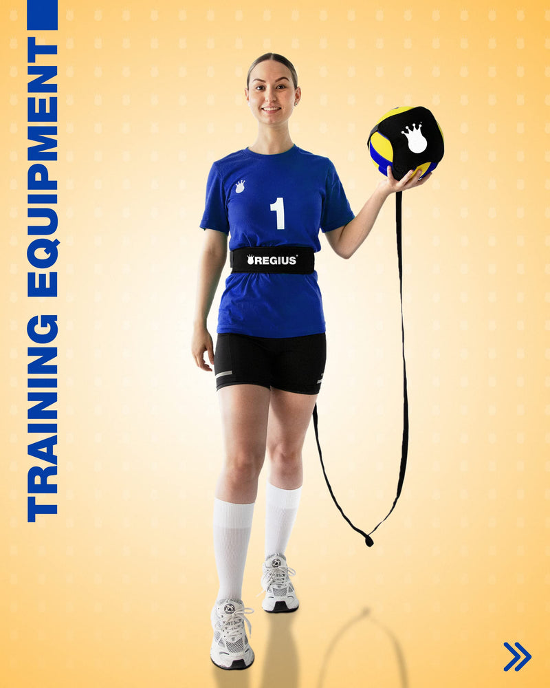 Regius Volleyball Training Equipment 3.0 - Premium Solo Trainer, Perfect for Beginners Practicing Serving, Setting and Spiking, Great Gift Idea … Bundle - BeesActive Australia