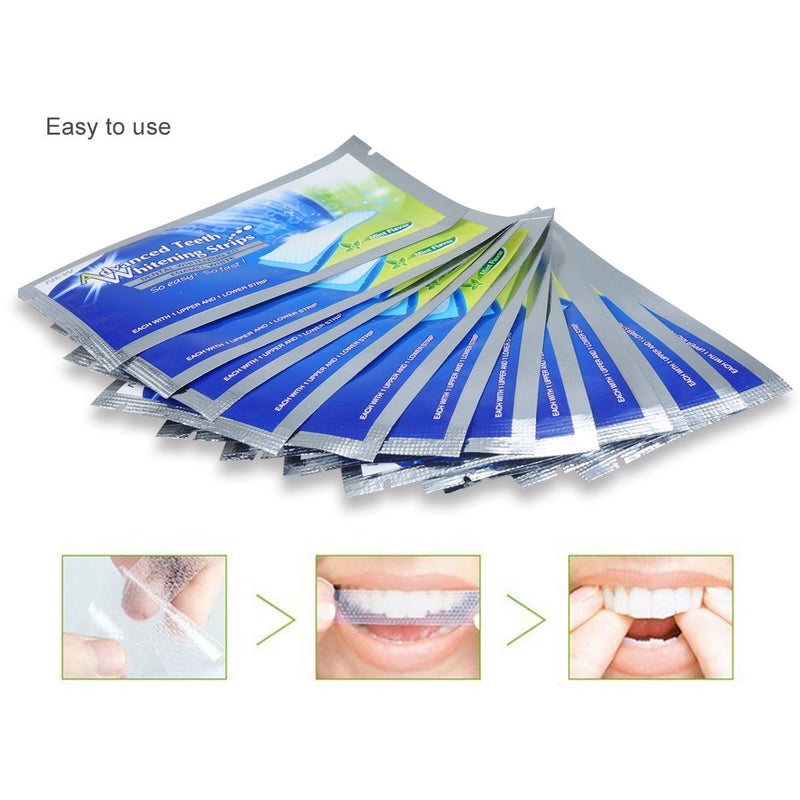 KAV PLUS PROFESSIONAL ADVANCED TEETH WHITENING STRIPS HOME TOOTH BLEACHING WHITENING STRIPS with CREST 3D WHITE BRILLIANCE WHITE TOOTHPASTE (STRIPS NOT MADE BY CREST) - BeesActive Australia