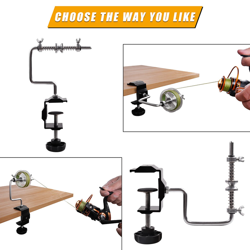 JOGFFDE Fishing Line Spooler Protable Fishing Line Winder Spooler Adjustable Spinning Reel Spool Spooling Station System Multifunctional Stable Spooler Machine Fishing Accessories, Home, Boats - BeesActive Australia